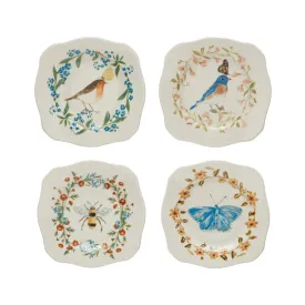 Stoneware Scalloped Plate 4 Styles