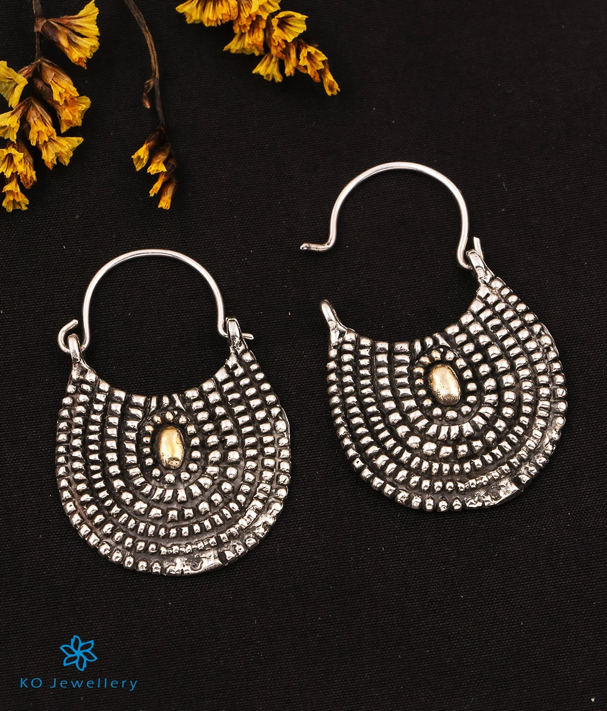 The Avril Silver Hoops (2 tone)
