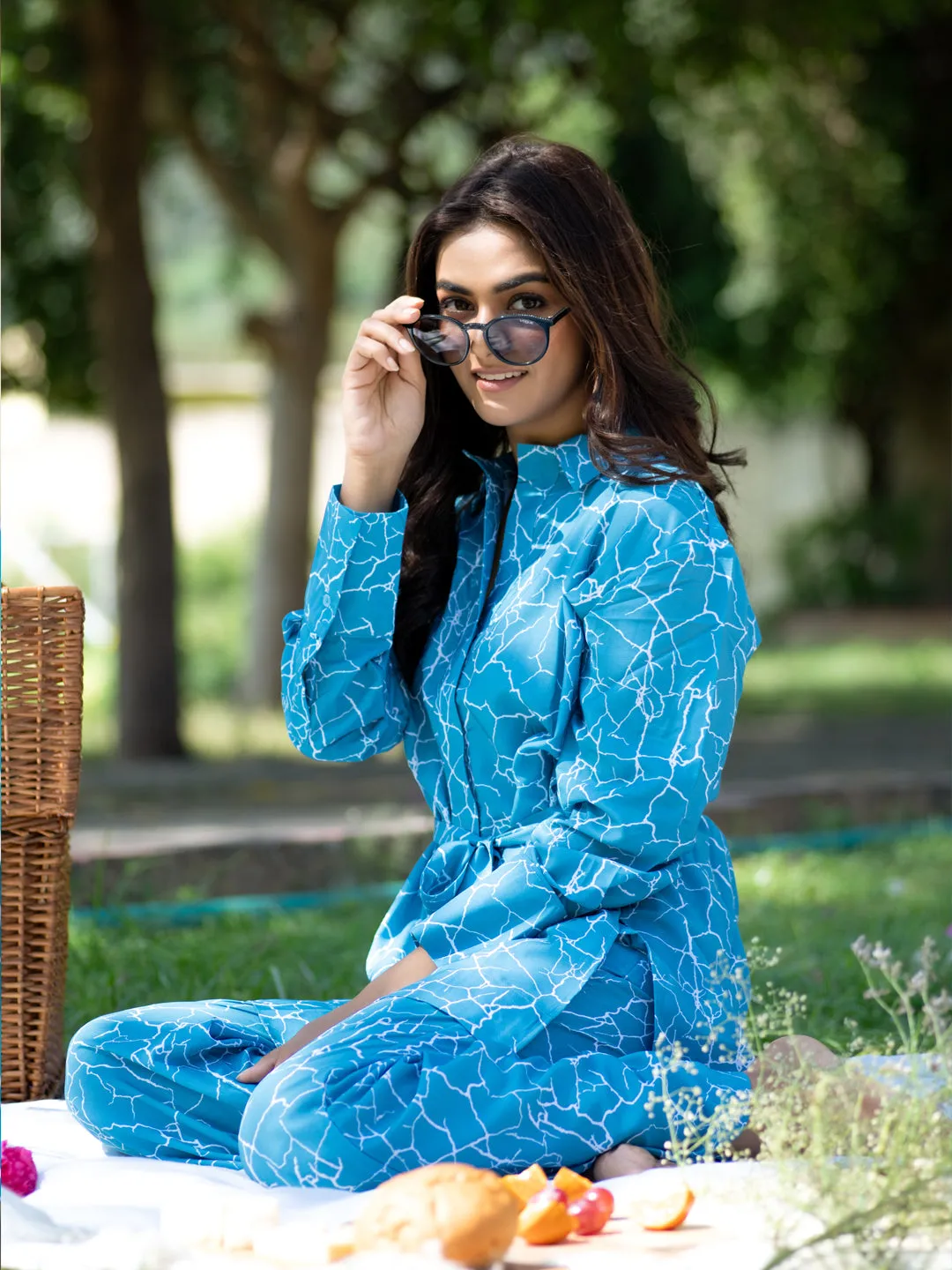 Thunderstorm Co-Ord Set With Belt