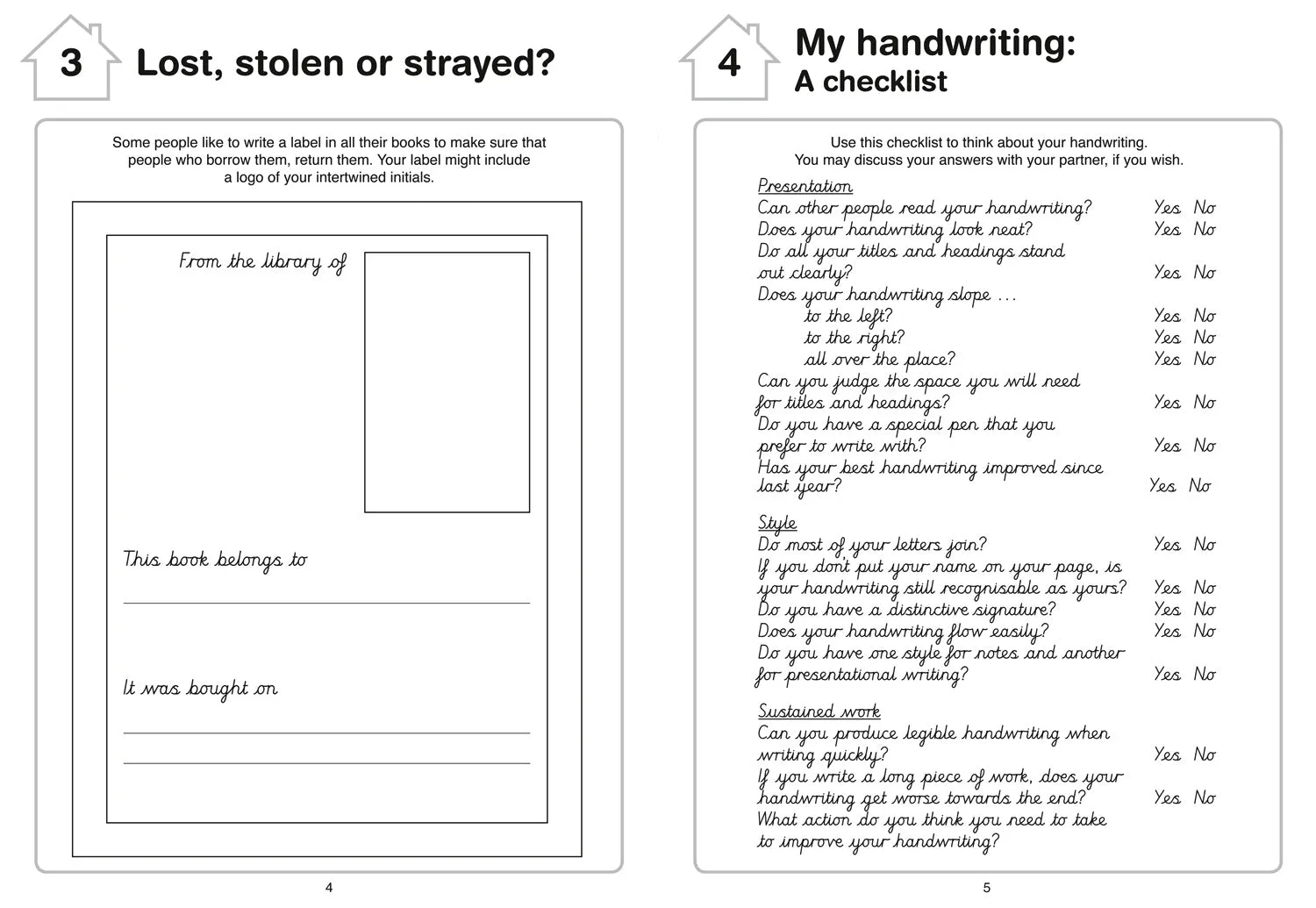 Treasure House - Handwriting Workbook 6